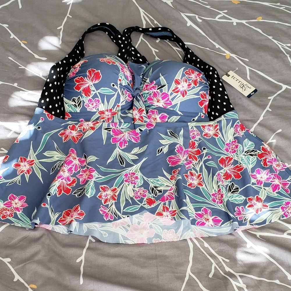 Beautiful two piece plus size swimsuit